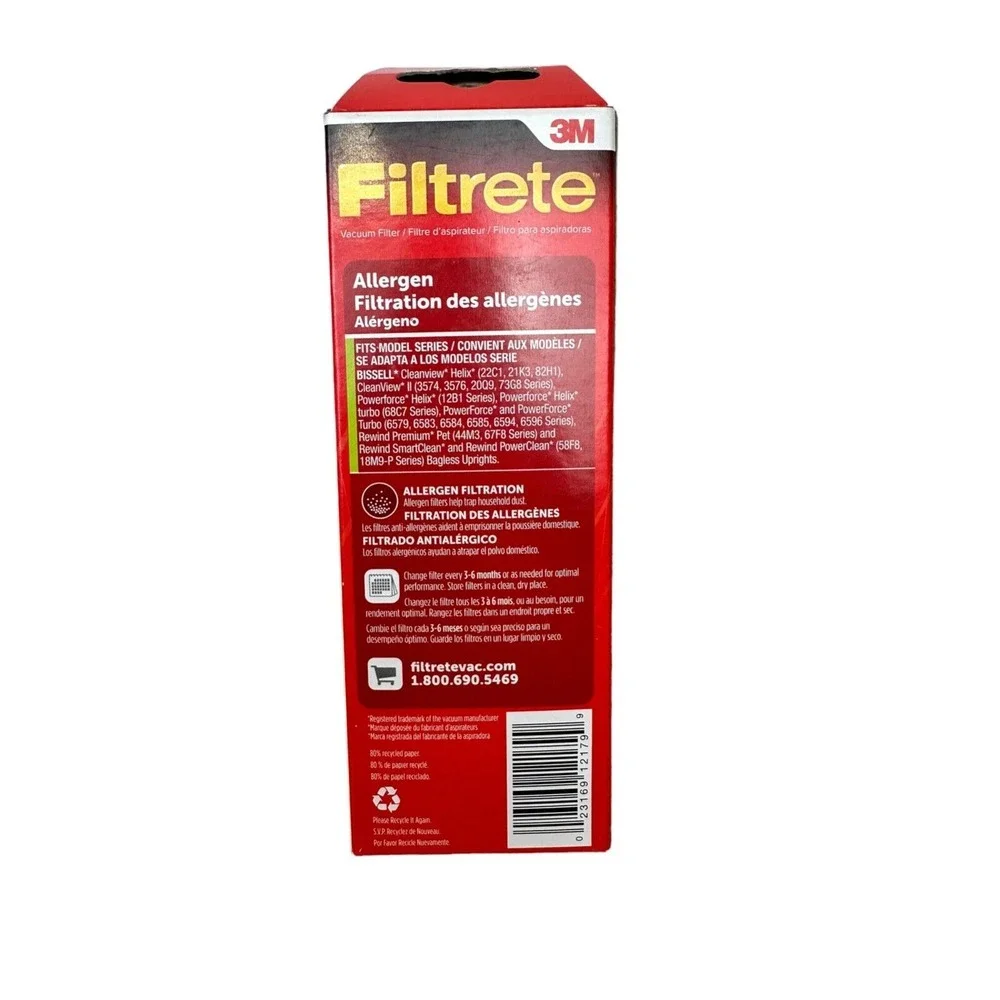 Filtrete 3M Bissell‎ 10 & 16 Vacuum Filter 66810B